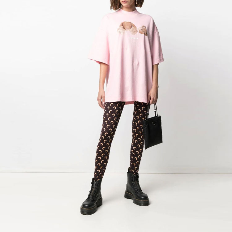 Lookbook (W) Palm Angels SS21 斷頭熊粉紅色短袖T恤 PWAA017S21JER0023434