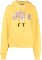 (Women) Palm Angels SS21 Yellow Decapitated Bear Logo Hoodie PMBB058S21FLE0021810 (Women) Palm Angels SS21 Yellow Decapitated Bear Logo Hoodie PMBB058S21FLE0021810
