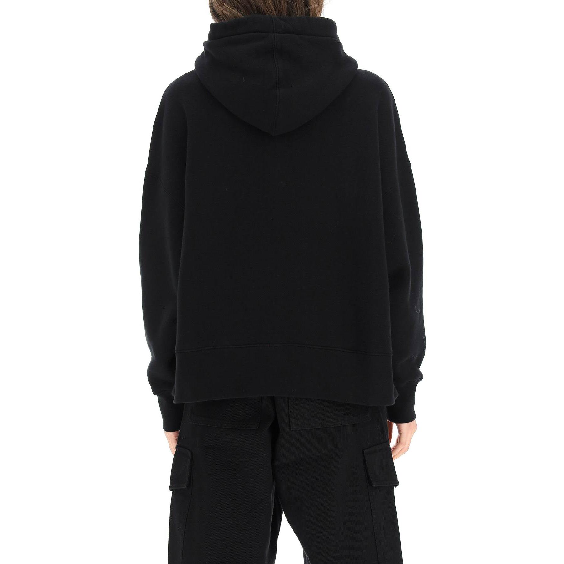 Shop (W) PALM ANGELS SS22 動物刺繍スウェットシャツ ブラック PWBB022C99FLE001-1060