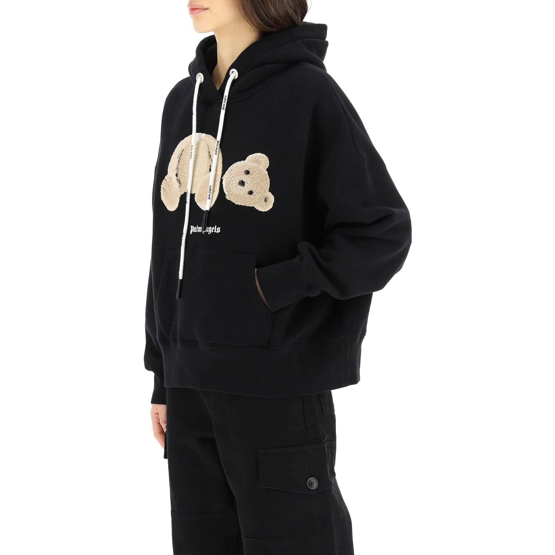 Purchase (W) PALM ANGELS SS22 動物刺繍スウェットシャツ ブラック PWBB022C99FLE001-1060