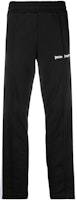 (Women) PALM ANGELS SS23 Logo Print Track Pants with Side Stripes - Black PWCJ001C99FAB0011001 (Women) PALM ANGELS SS23 Logo Print Track Pants with Side Stripes - Black PWCJ001C99FAB0011001