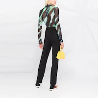 Shop (W) PALM ANGELS SS23 黑色側條紋Logo印花運動褲 PWCJ001C99FAB0011001