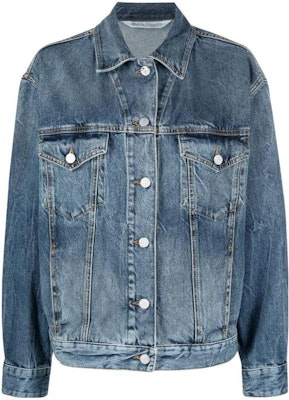 (Women) PALM ANGELS SS23 Washed Logo Sunrise Print Denim Jacket Women Light Blue. PWYE032S23DEN0024784 Buy (Women) PALM ANGELS SS23 Washed Logo Sunrise Print Denim Jacket Women Light Blue. PWYE032S23DEN0024784
