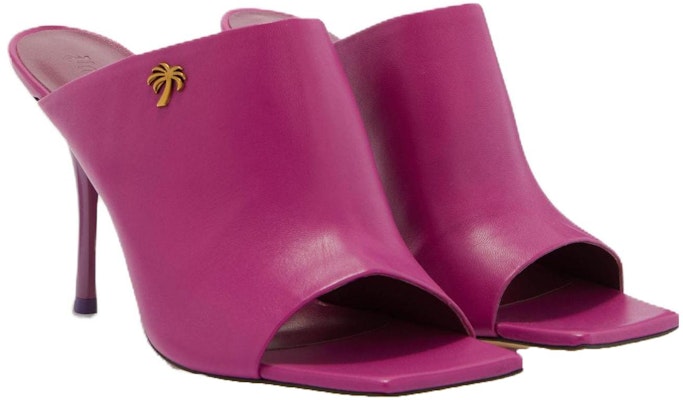 (W) Palm Angels Stiletto Mules 'Merah Jambu' PWIH020F23LEA0013000 Order (W) Palm Angels Stiletto Mules 'Merah Jambu' PWIH020F23LEA0013000