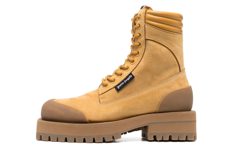 (W) Palm Angels Suede Fashion Strap Boots 'Brown'