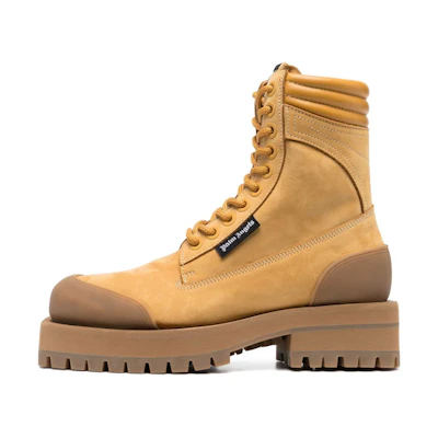 (W) Palm Angels Suede Fashion Strap Boots 'Brown'