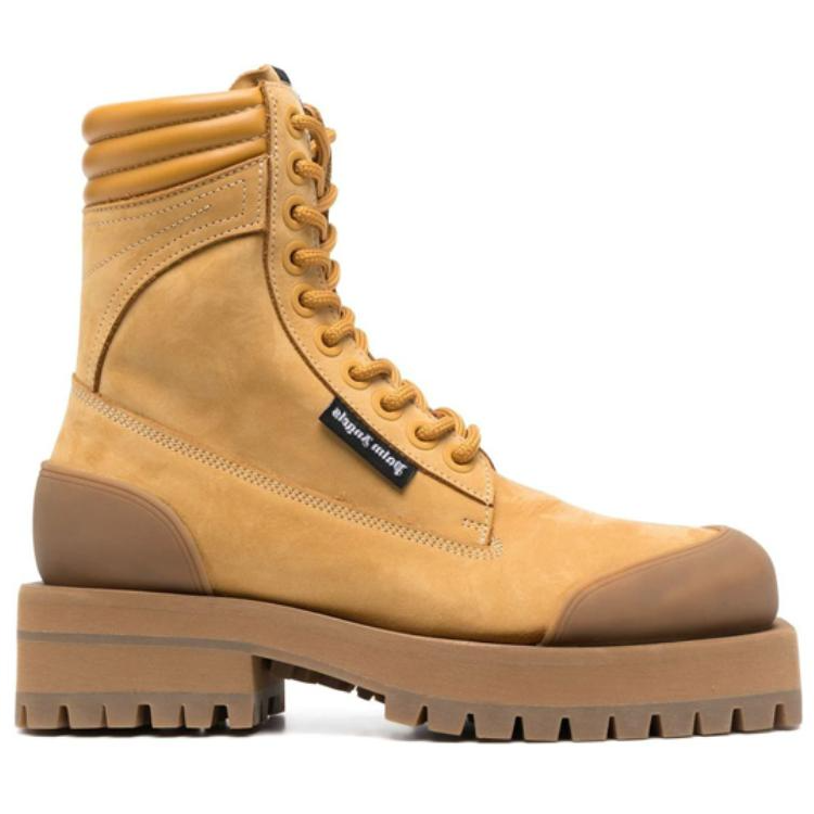 (W) Palm Angels Suede Fashion Strap Boots 'Brown' 圖 2