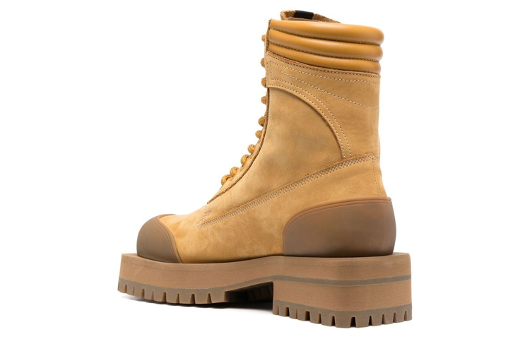 (W) Palm Angels Suede Fashion Strap Boots 'Brown' 圖 4