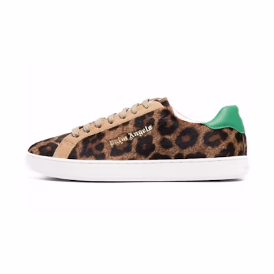 (W) Palm Angels Suede Leopard Lace-Up Sneakers 'Brown'