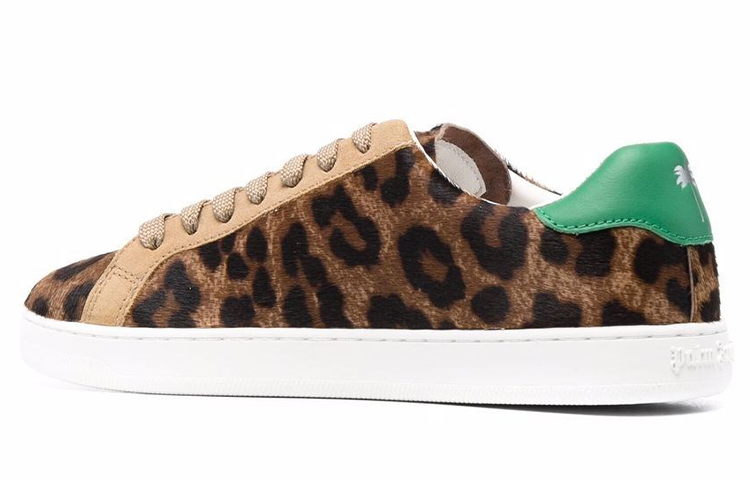 (W) Palm Angels Suede Leopard Lace-Up Sneakers 'Brown' 圖 4