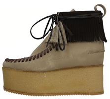 (Women) Palm Angels Suede Platform Sneakers 'Brown' PWID004F20LEA0016010 (Women) Palm Angels Suede Platform Sneakers 'Brown' PWID004F20LEA0016010