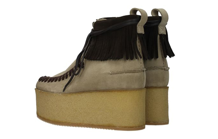 (W) Palm Angels Suede Platform Sneakers 'Brown' 圖 3