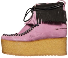 (Women) Palm Angels Wallabee Nubuck 'Pink Black Fringe' APWID004F20LEA0013610 (Women) Palm Angels Wallabee Nubuck 'Pink Black Fringe' APWID004F20LEA0013610