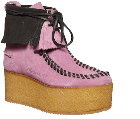 (Women) Palm Angels Wallabee Nubuck 'Pink Black Fringe' APWID004F20LEA0013610 Lookbook (Women) Palm Angels Wallabee Nubuck 'Pink Black Fringe' APWID004F20LEA0013610