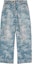 Buy (Women) Palm Angels Washed Printed Loose Fit Denim Jeans Blue. PWYB027F24DEN0014903