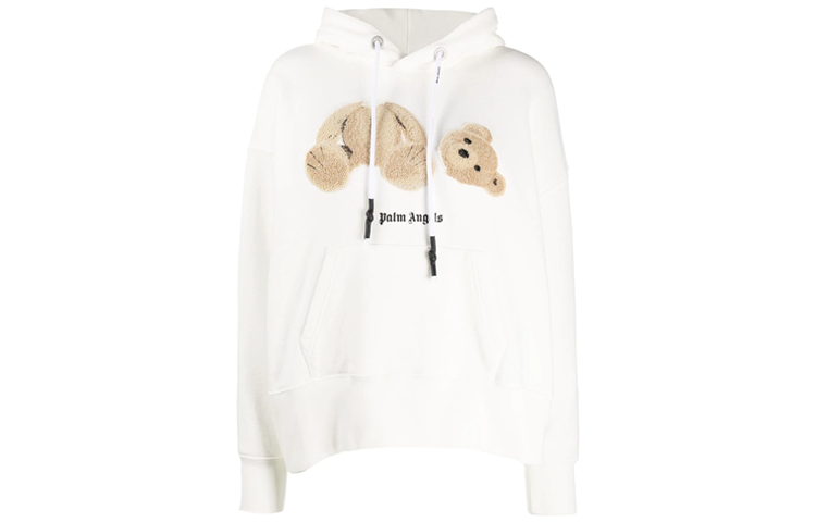 (Women) Palm Angels Women’s Decapitated Teddy Bear Hoodie White PWBB023F20FLE0030360