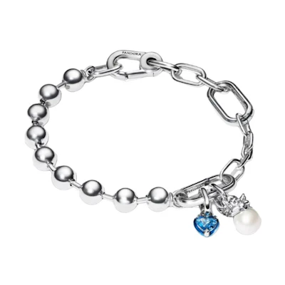 (Women) Pandora 925 Silver Design Bracelet for Women - Silver. ZT3025