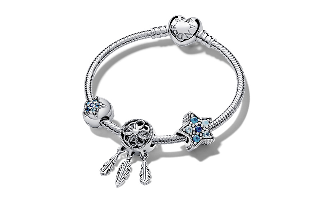 (Women) Pandora 925 Silver Dream Starry Sky Bracelet Set for Women - Minimalist Design. ZT2120
