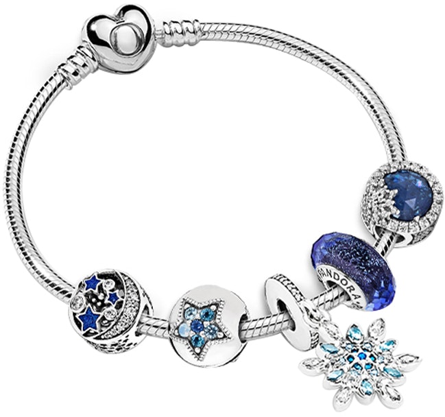 women-pandora-925-silver-shining-star-bracelet-set-for-women-multicolor-zt-1100