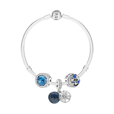 (Women) Pandora Classic Blue Starry Sky Fashion Bracelet PDL0204
