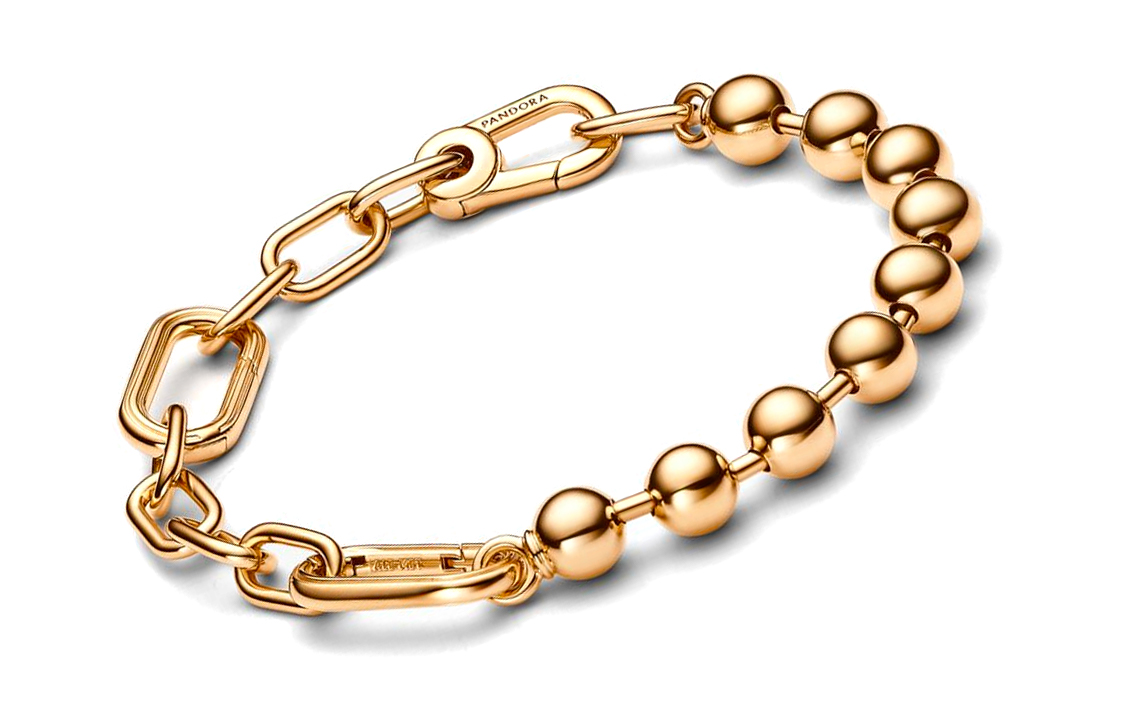 Lookbook (W) パンドラ チャーム ブレスレット ゴールド アロイ ジュエリー。 562793C00