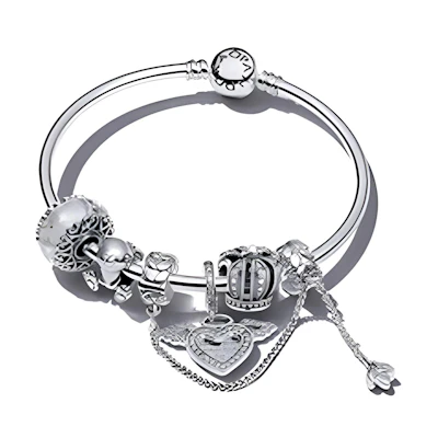 (Women) Pandora Cute Pet Angel Bracelet Set Silver. ZT2030-2