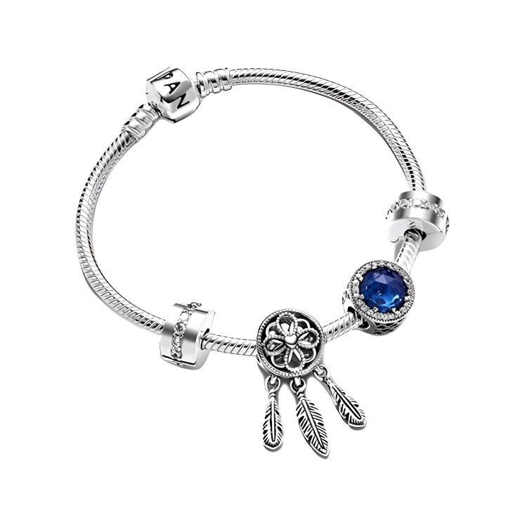 (Women) Pandora Dream Come True 925 Silver Bracelet for Women - Silver. ZT1330