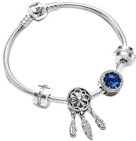 (Women) Pandora Dream Come True 925 Silver Bracelet for Women - Silver. ZT1330 (Women) Pandora Dream Come True 925 Silver Bracelet for Women - Silver. ZT1330