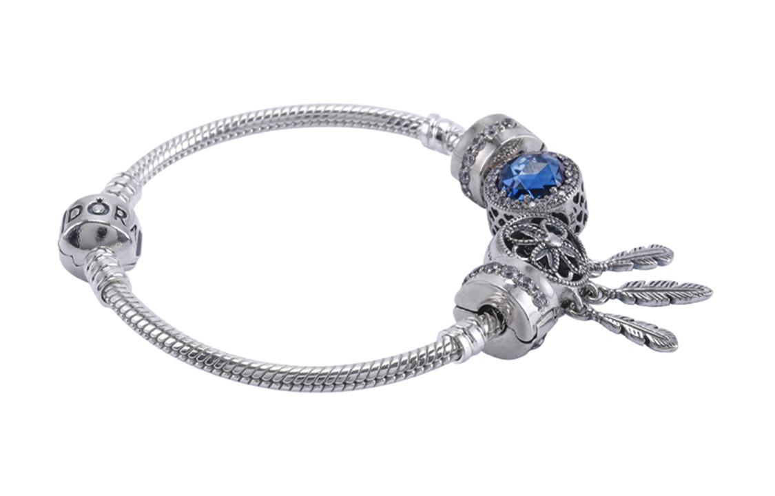 Lookbook (W) Gelang Perak Pandora Dream Come True 925 untuk Wanita - Perak. ZT1330