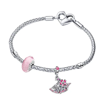 (Women) Pandora Dream Design 925 Silver Bracelet for Women - Silver. ZT2958