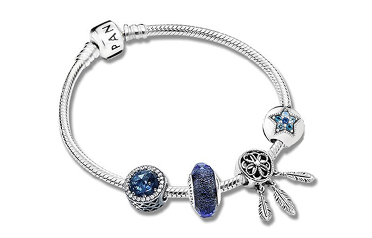 Order (W) Gelang Perak 925 Wanita Pandora Dreamcatcher Bintang Berkilau. SL-2