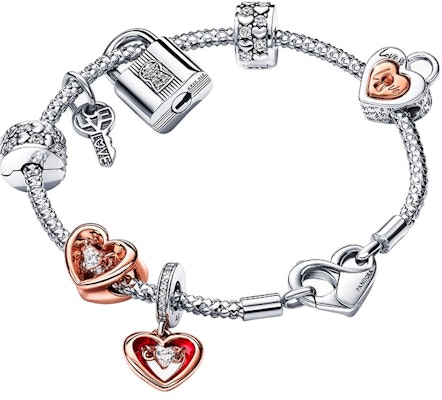 (W) Set Gelang Pandora Eternal Love Perak untuk Wanita. ZT2608 Order (W) Set Gelang Pandora Eternal Love Perak untuk Wanita. ZT2608