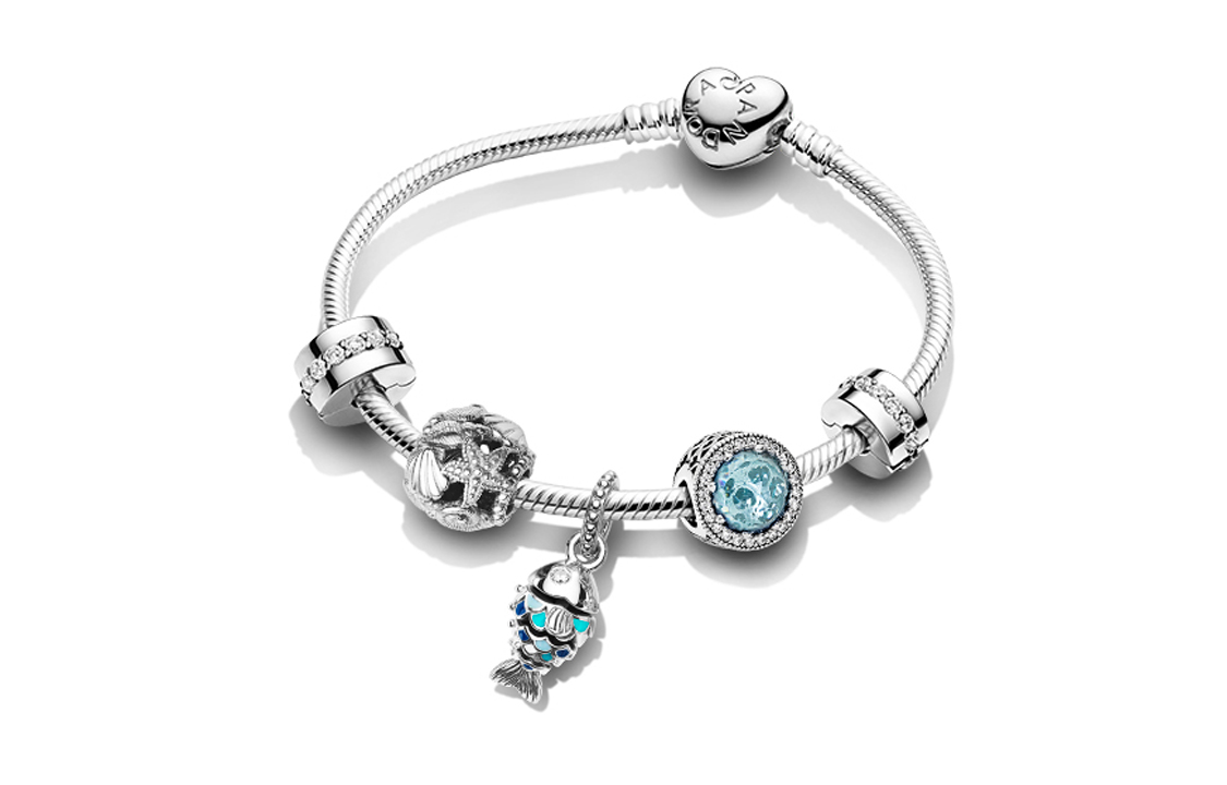 (Women) Pandora Fun Beach Charm Bracelet Set ZT1356