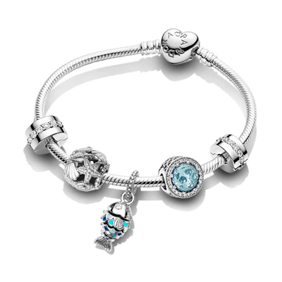 (Women) Pandora Fun Beach Charm Bracelet Set ZT1356