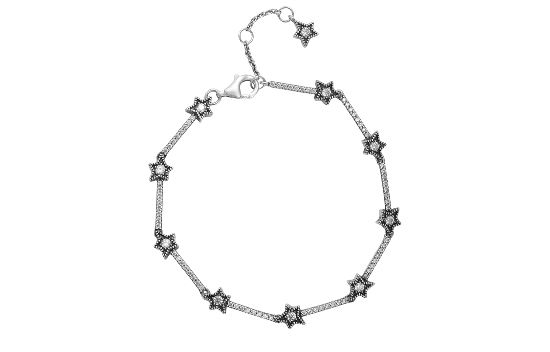 (Women) Pandora Galactic Star 925 Silver Bracelet for Women - Silver 598498C01