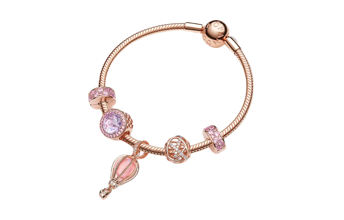 (Women) Pandora Galaxy Bracelet for Women - Alloy, Glass, Silicone, Cubic Zirconia. ZT2259