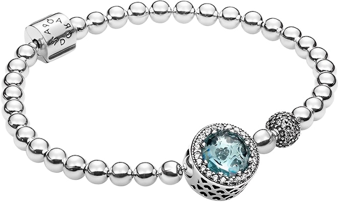 (W) Gelang Wanita Pandora Glacier Blue Shining Star Bead 925 Perak - Perak. ZT-0018 Shop (W) Gelang Wanita Pandora Glacier Blue Shining Star Bead 925 Perak - Perak. ZT-0018