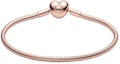 Lookbook (W) パンドラ ゴールドハートクラスプ スネークチェーン ブレスレット レディース 合金ゴールド 583050C00