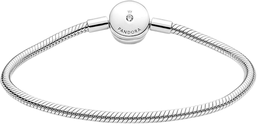 (W) Gelang Rantaian Ular Pandora Halo 925 Perak Wanita - Perak. 590038C01 Lookbook (W) Gelang Rantaian Ular Pandora Halo 925 Perak Wanita - Perak. 590038C01