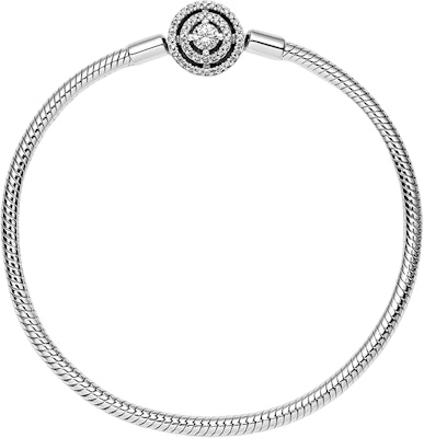 (W) Gelang Rantaian Ular Pandora Halo 925 Perak Wanita - Perak. 590038C01 Shop (W) Gelang Rantaian Ular Pandora Halo 925 Perak Wanita - Perak. 590038C01