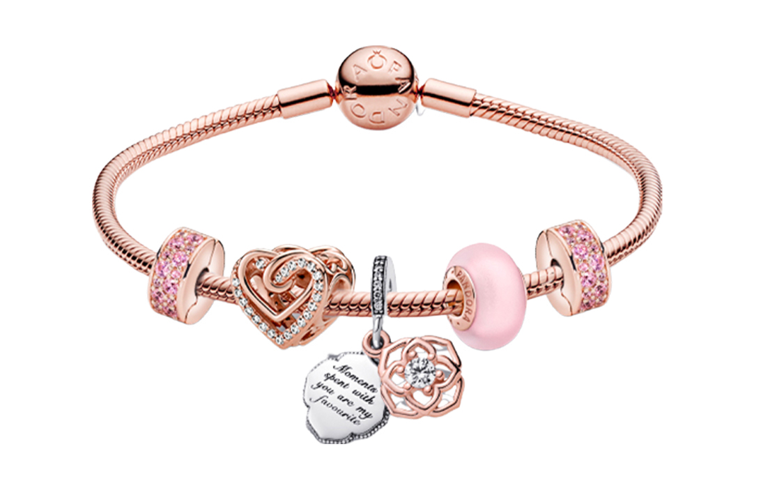 (Women) Pandora Hand-Painted Elegant Bracelet Set Multicolor  Jewelry ZT1310