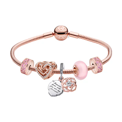 (Women) Pandora Hand-Painted Elegant Bracelet Set Multicolor Jewelry ZT1310