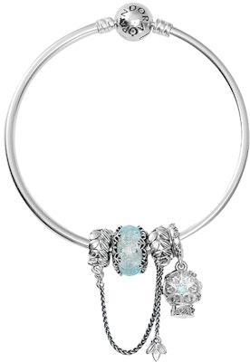 (W) パンドラ アイスブルー 925 シルバー ブレスレットセット 女性用 - エレガント&レトロ。 ZT2571 Purchase (W) パンドラ アイスブルー 925 シルバー ブレスレットセット 女性用 - エレガント&レトロ。 ZT2571