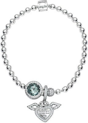 (W) Gelang Perak Pandora 925 Wanita, Set Ais Biru dengan Sayap. ZT2352 Buy (W) Gelang Perak Pandora 925 Wanita, Set Ais Biru dengan Sayap. ZT2352