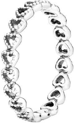 (Women) Pandora Interlocking Hearts 925 Silver Ring for Women - Silver 190980 Buy (Women) Pandora Interlocking Hearts 925 Silver Ring for Women - Silver 190980