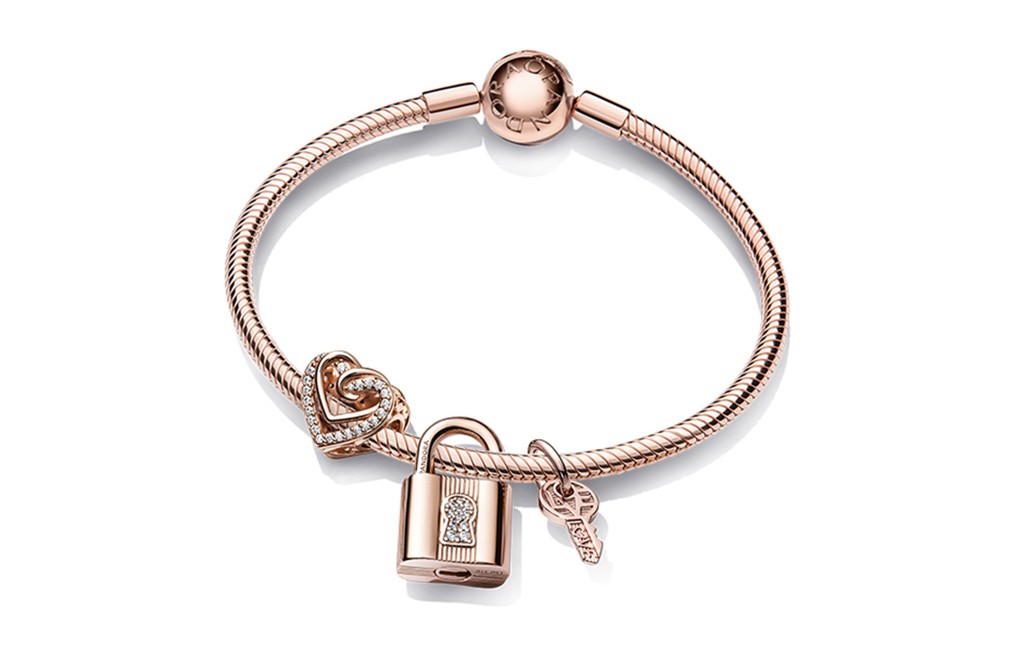 (Women) Pandora Love Lock Wrap Bracelet Set - . ZT2295