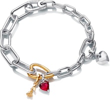 (Women) Pandora ME Brave Love Rose Silver Bracelet for Women. ZT2627 (Women) Pandora ME Brave Love Rose Silver Bracelet for Women. ZT2627