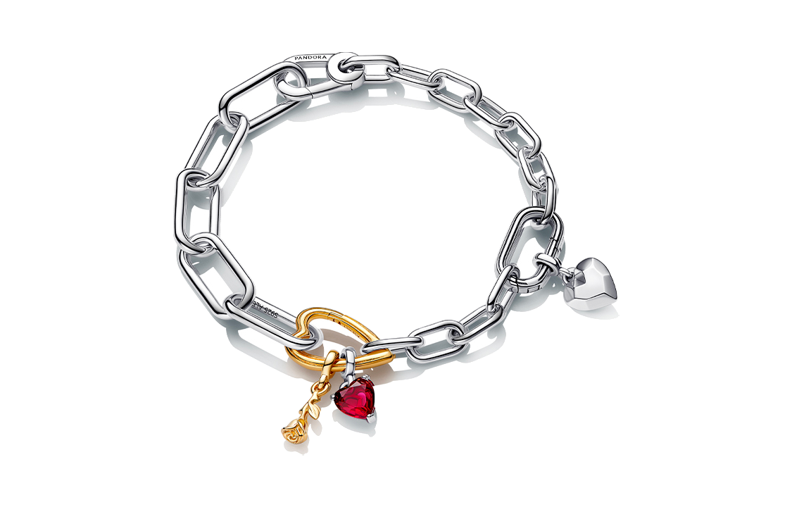 Order (W) パンドラ ME ブレイブ ラブ ローズ シルバー ブレスレット レディース用. ZT2627