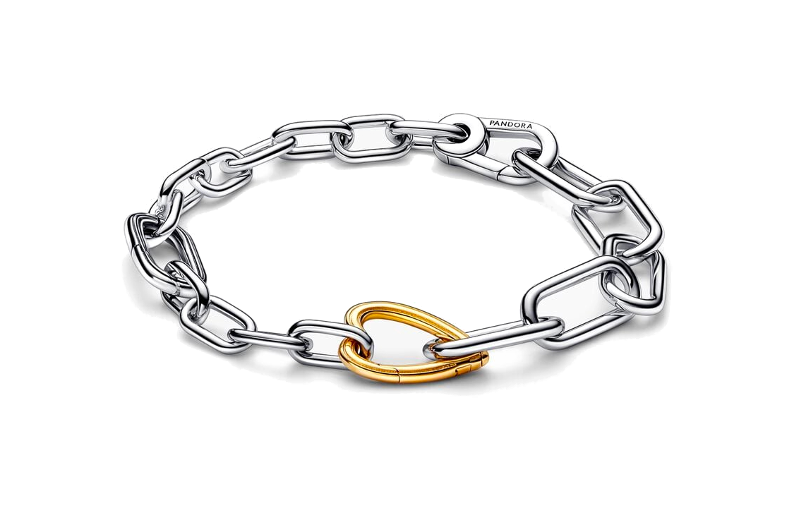 Lookbook (W) パンドラ ME ブレイブ ラブ ローズ シルバー ブレスレット レディース用. ZT2627