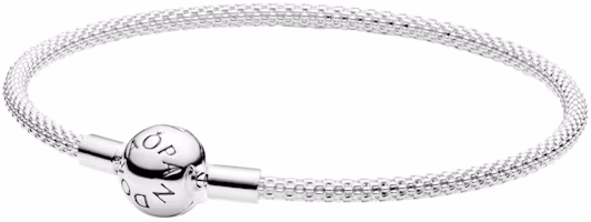 (Women) Pandora Moments Mesh 925 Silver Bracelet for Women - Silver. 596543 (Women) Pandora Moments Mesh 925 Silver Bracelet for Women - Silver. 596543